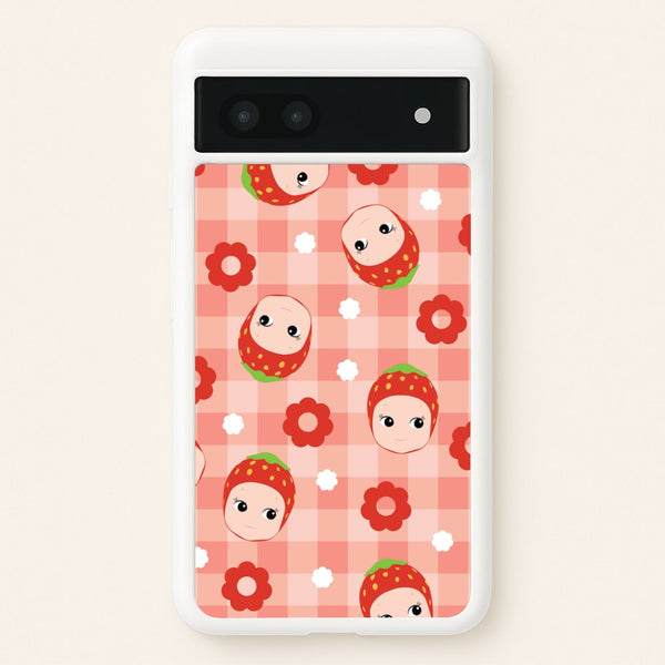 Strawberry Angel Pattern Google Pixel 6a Case