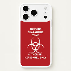 Hawkins Quarantine Zone iPhone 17 Pro Case