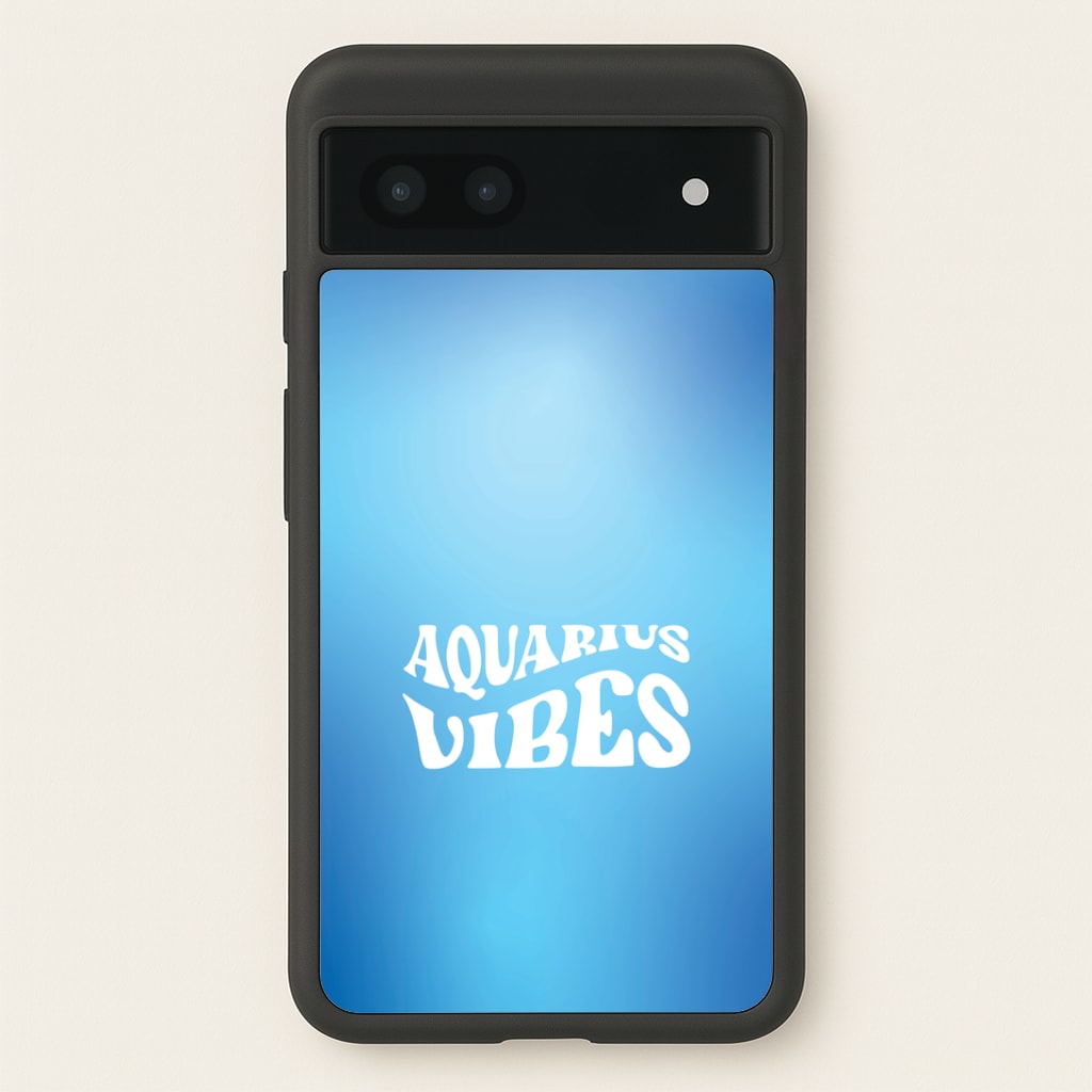 Aquarius Vibes Gradient Zodiac Google Pixel 6a Case