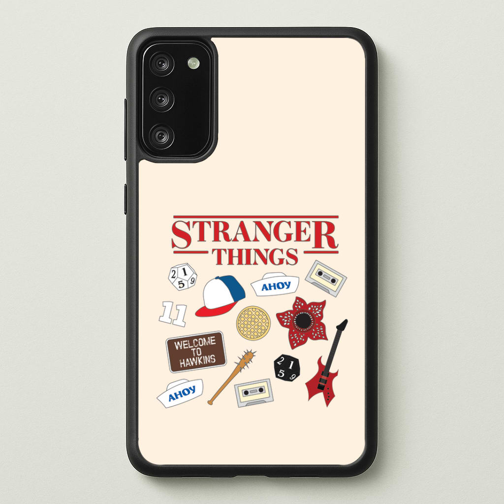 Stranger Things Cartoon Icons Galaxy S20 Case