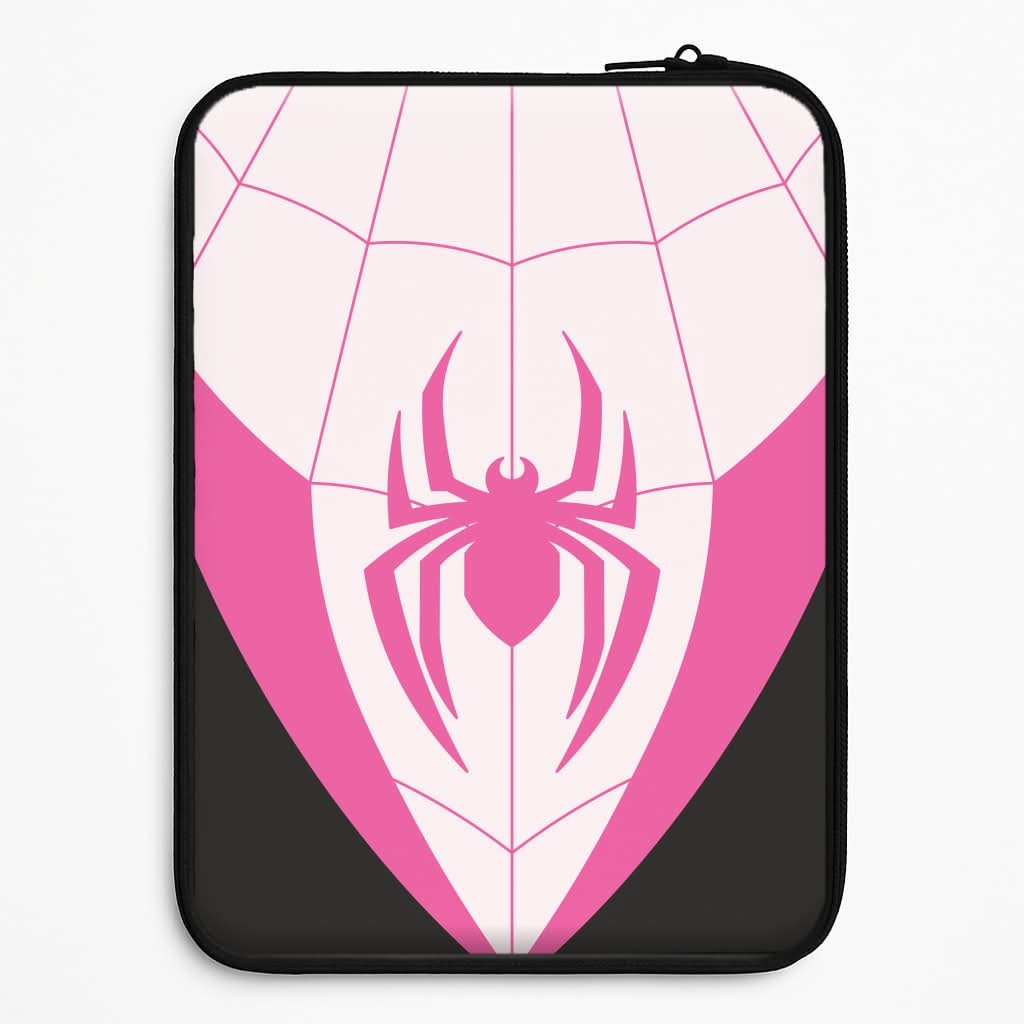 Pink And Black Spider Costume Laptop Sleeve
