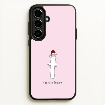 Festive Feeling Wiggly Moom Galaxy A56 Case