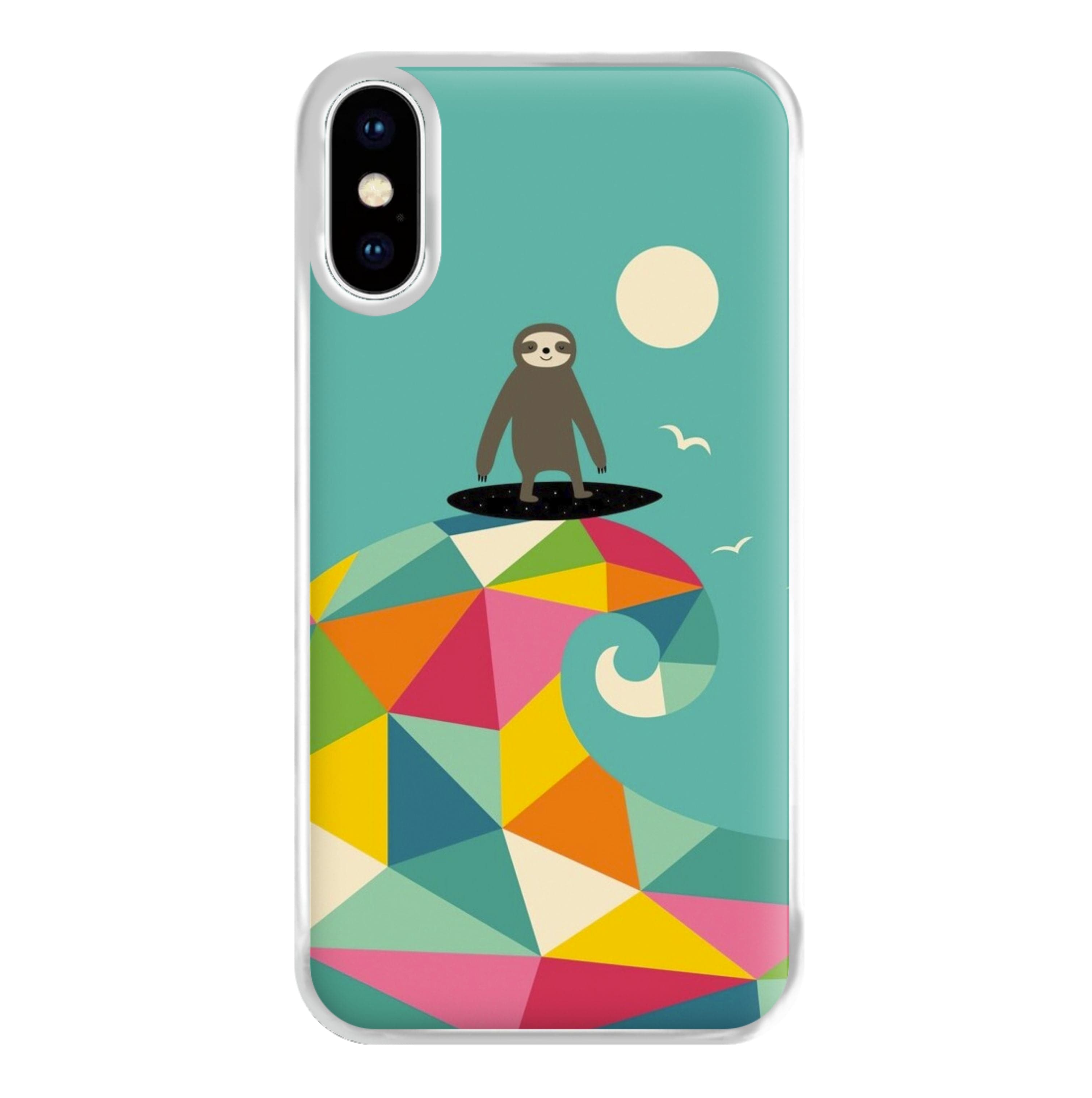 Surfing Sloth Phone Case