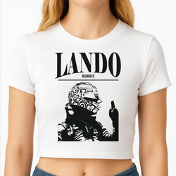 Lando Black And Green  Crop Top