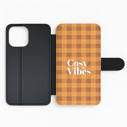 Checkered Cosy Vibes Flip Phone Case