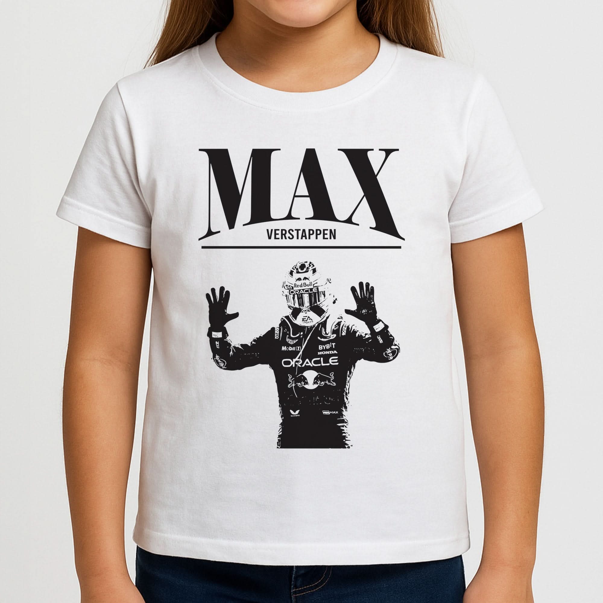 Max Blue And Red Girls T-Shirt