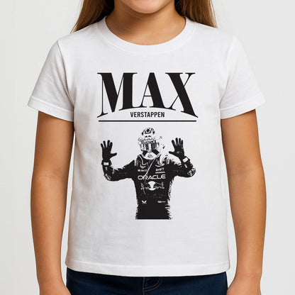 Max Blue And Red Girls T-Shirt