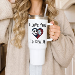 I Love You To Death Heart Tumbler