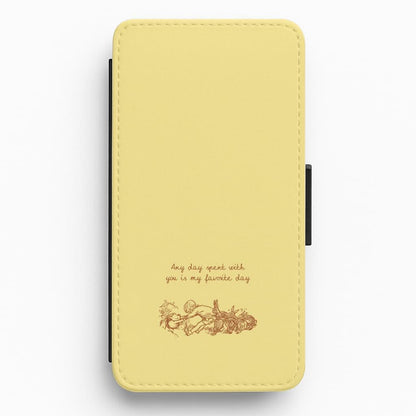 Any Day Spent With You Flip / Wallet Phone Case