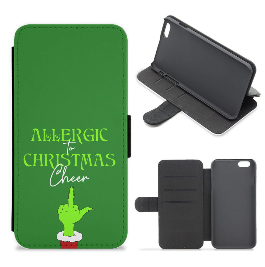 Allergic To Christmas Cheer Flip / Wallet Phone Case