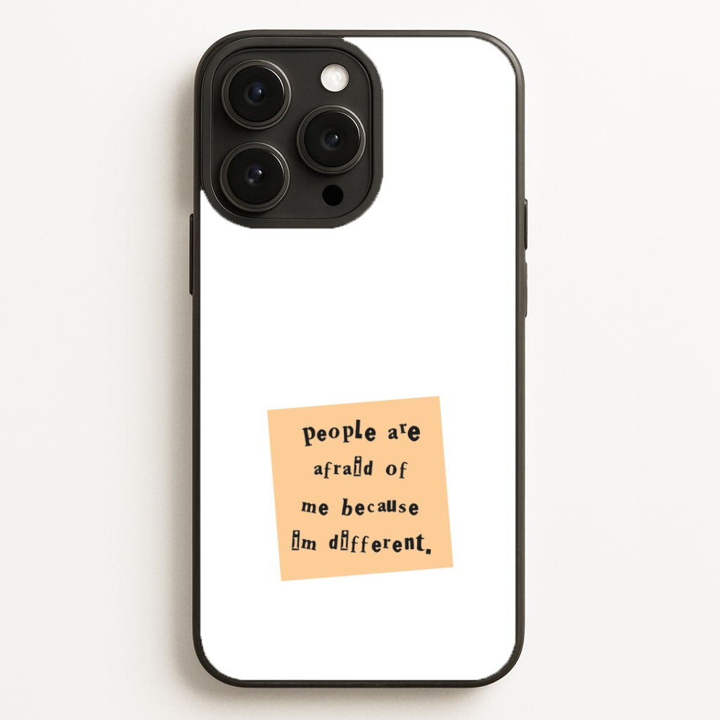 People Are Afraid Of Me - Scissorhands Phone Case