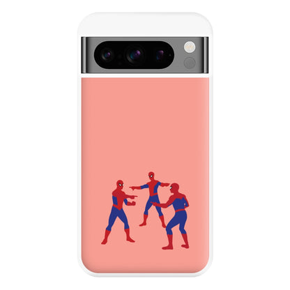 Spider Hero Pointing Meme Google Pixel 8 Pro Case