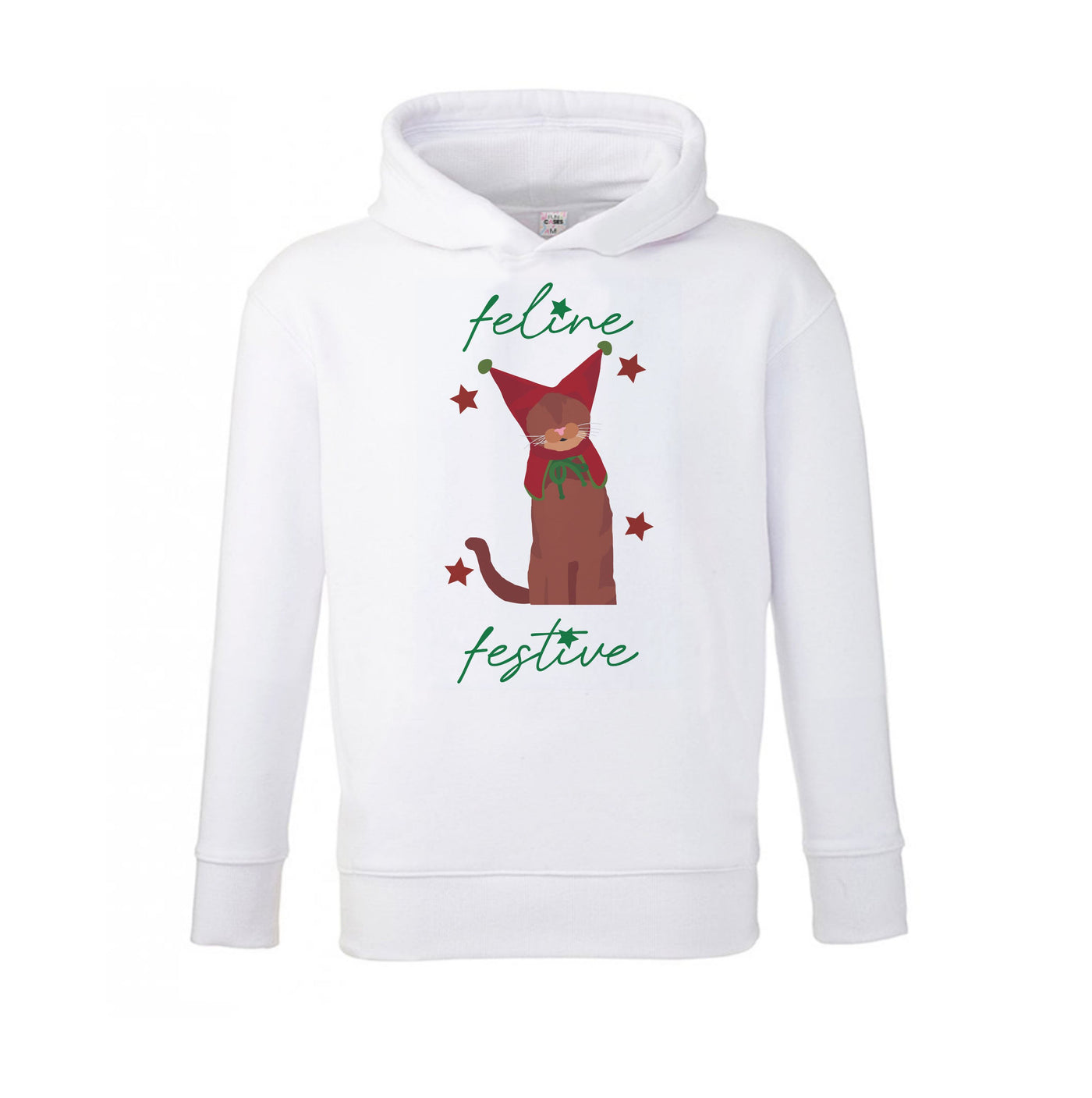 Feline Festive  Kids Hoodie