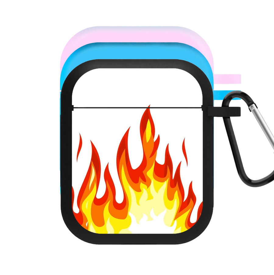 White Flame AirPods Case