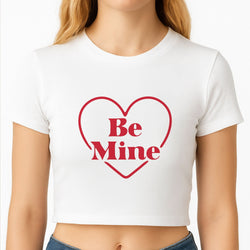 Be Mine Stripey Crop Top