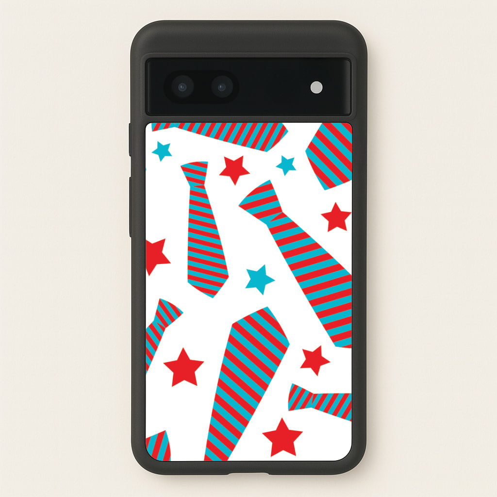 Tie And Stars Pattern Google Pixel 7a Case