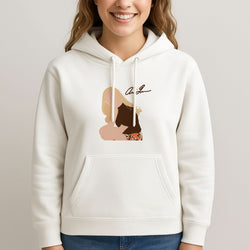 Vintage Pose Womans Hooded Sweatshirt
