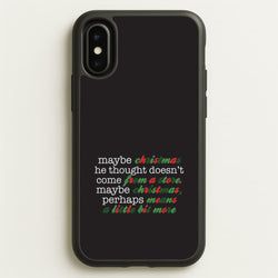 Green Creature Quote iPhone X / XS Case