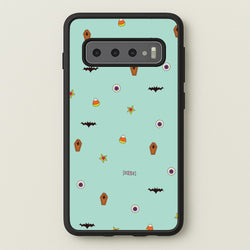Minature Halloween Cartoons Pattern Galaxy S10 Case