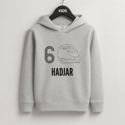 Hadjar Helmet 2026 Grey Kids Hoodie