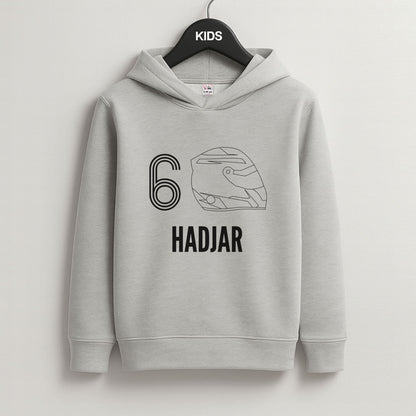 Hadjar Helmet 2026 Grey Kids Hoodie