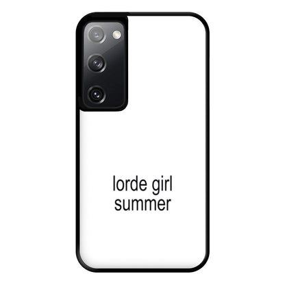 Lorde Girl Summer Galaxy S20 Case
