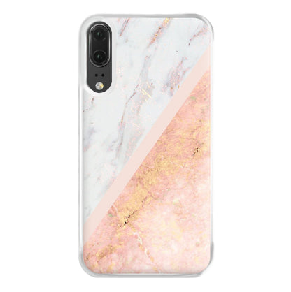 Marble and Rose Gold Phone Case