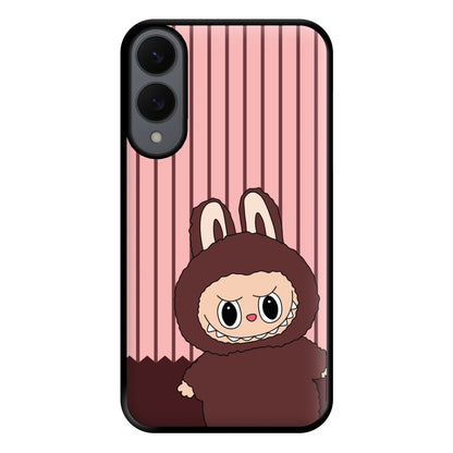Stripey Cute Brown Monster Galaxy S25 Edge Case