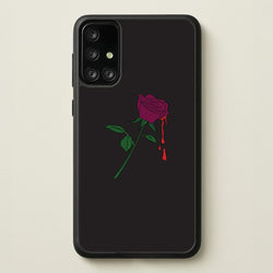 Dark Pink Rose Galaxy A71 Case