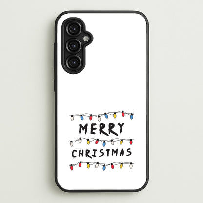 Merry Christmas String Lights Galaxy A14 Case
