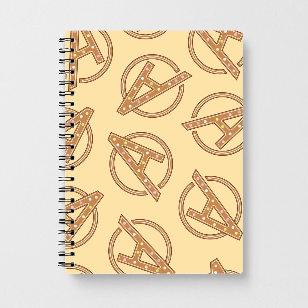 Superhero Team Gingerbread Pattern Notebook