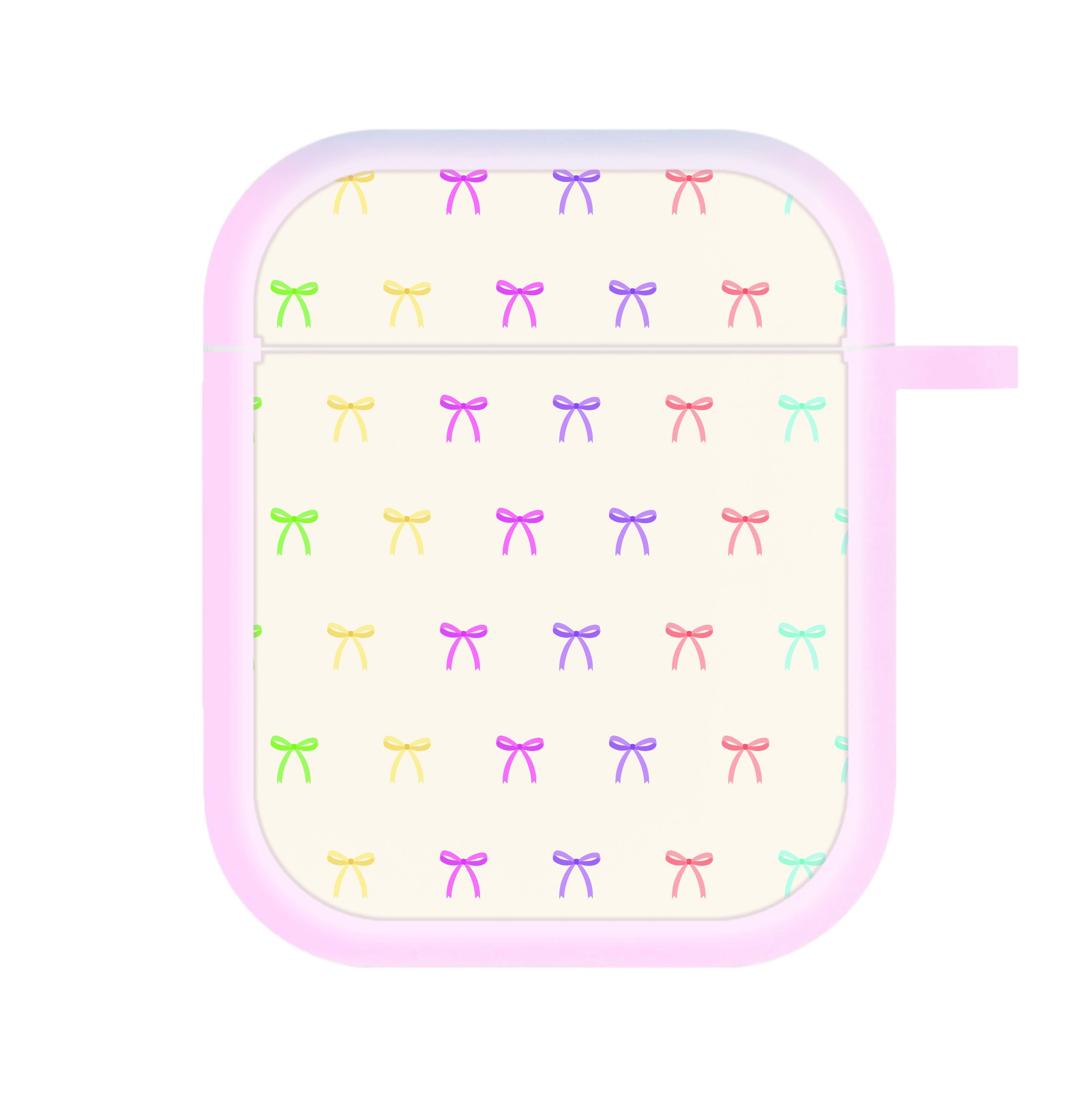 Pastel Ribbons Pattern AirPods Case