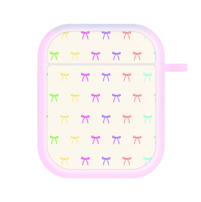 Pastel Ribbons Pattern AirPods Case