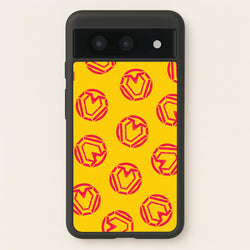 Metal Heart Pattern Google Pixel 8a Case