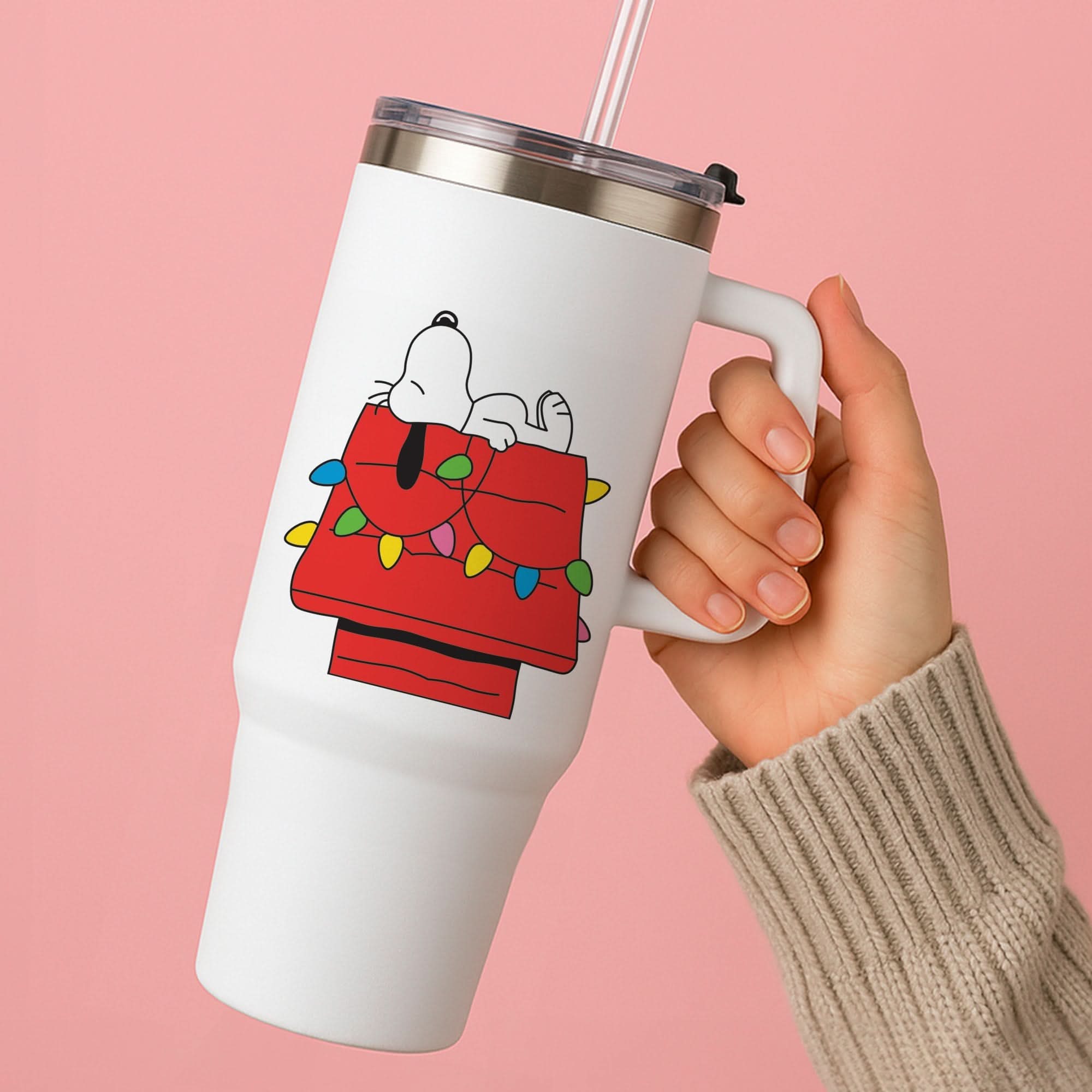 Cartoon Beagle Fairylights Tumbler