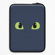 Black Fury Dragon Face Laptop Sleeve 1