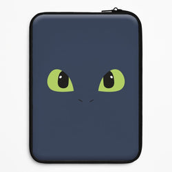 Black Fury Dragon Face Universal Laptop Sleeve
