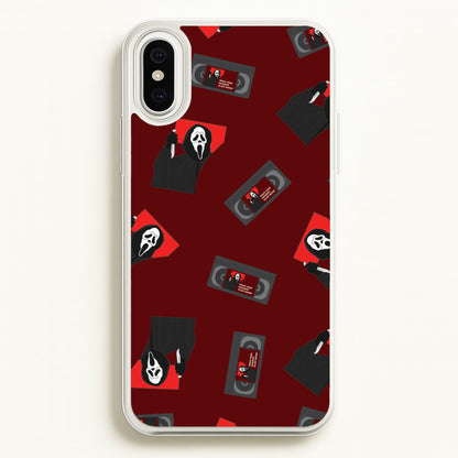 VHS & Ghostface Pattern iPhone XS Max Case