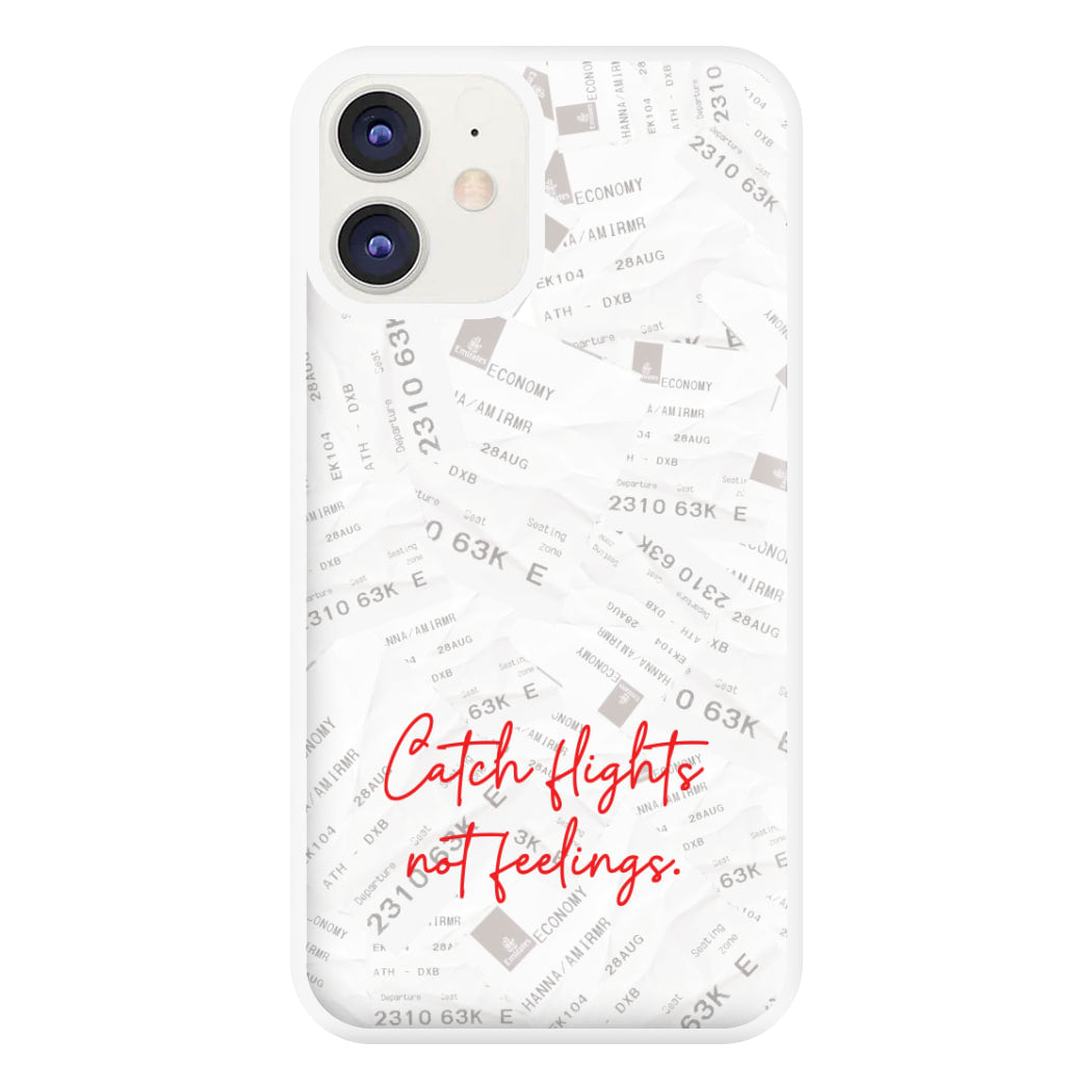 Catch Flights Not Feelings Collage iPhone 12 / 12 Pro Case
