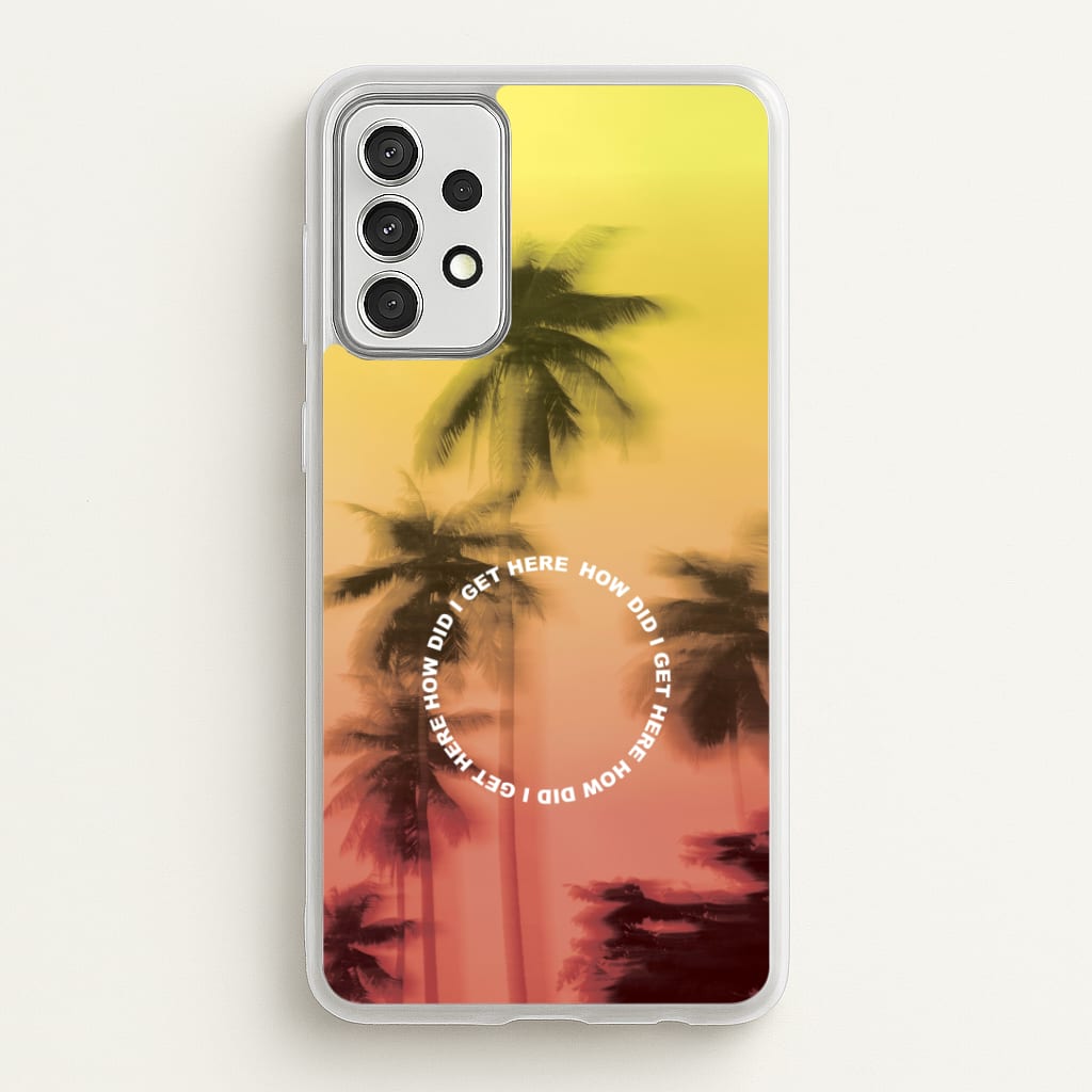Palm Trees Circle Galaxy A52 / A52s Case