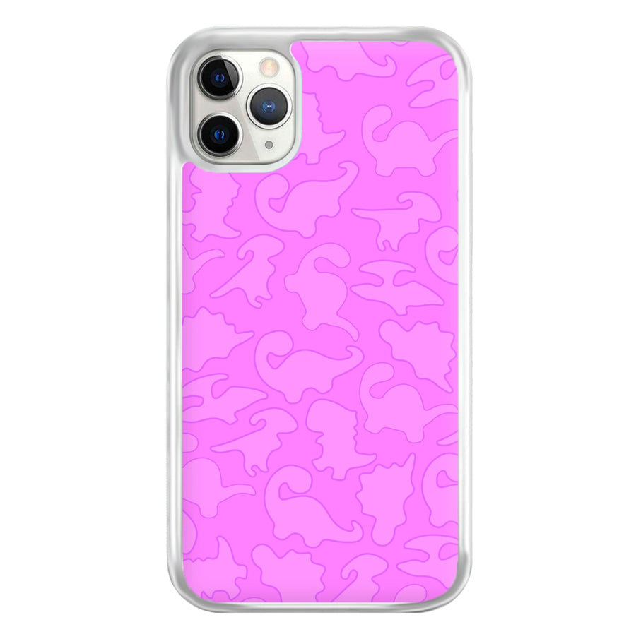 Pink Pattern - Dinosaurs Phone Case