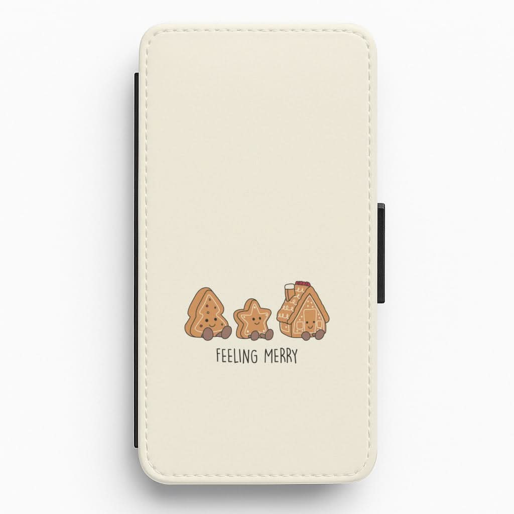 Gingerbread Plushies Quote Flip / Wallet Phone Case