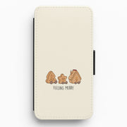 Gingerbread Plushies Quote Flip / Wallet Phone Case 1