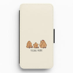 Gingerbread Plushies Quote Flip / Wallet Phone Case