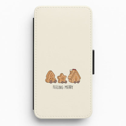 Gingerbread Plushies Quote Flip / Wallet Phone Case