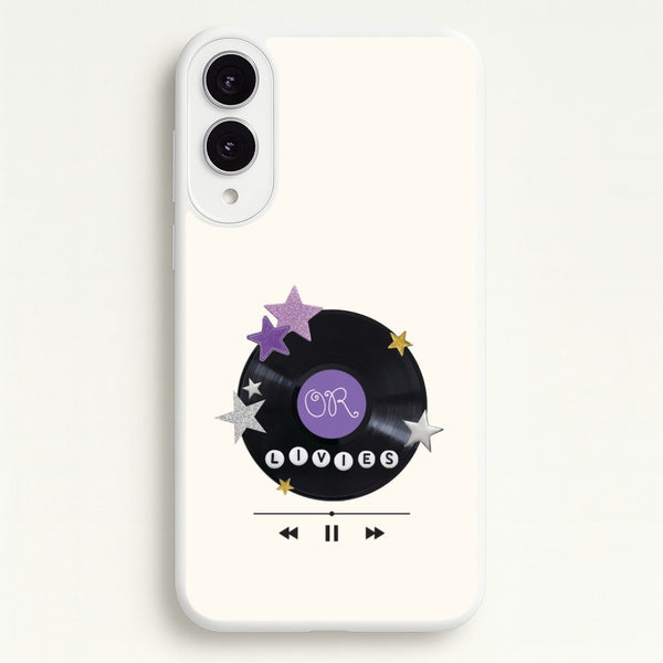 Amethyst Vinyl Scrapbook Galaxy S25 Edge Case