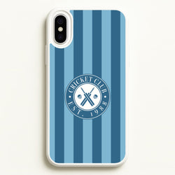 Stripey Cricket Badge iPhone XS Max Case