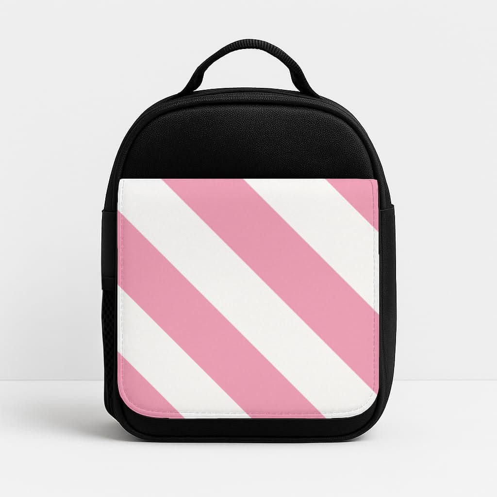 Candy Cane Stripes Insulated Lunch Bag