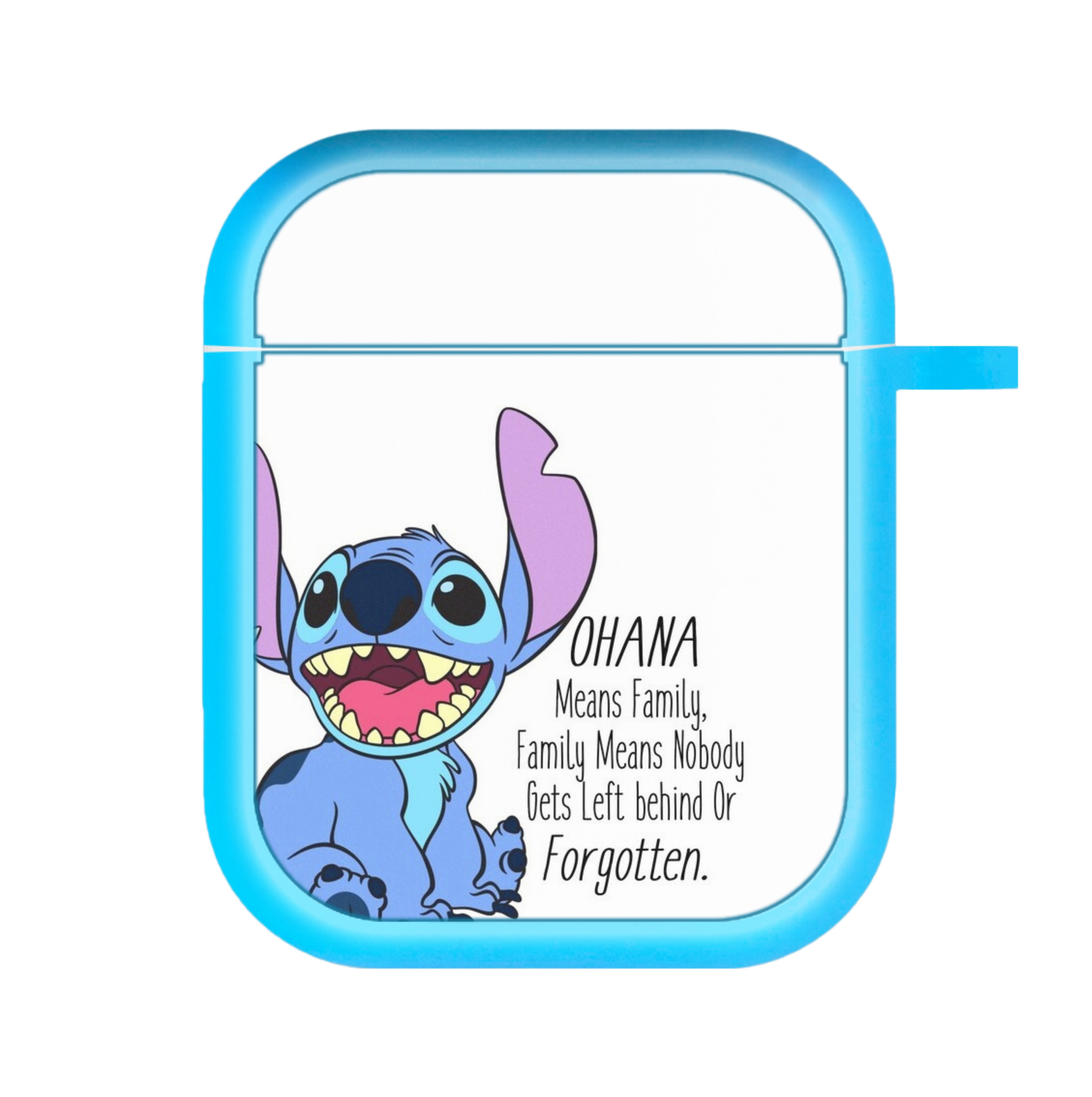 Ohana Means Family - Blue Alien AirPods Case