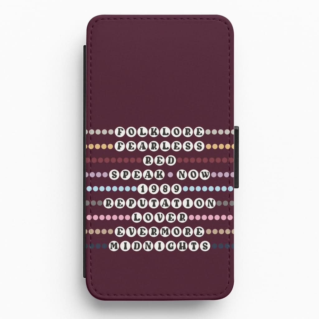 Concert Bracelets Flip / Wallet Phone Case